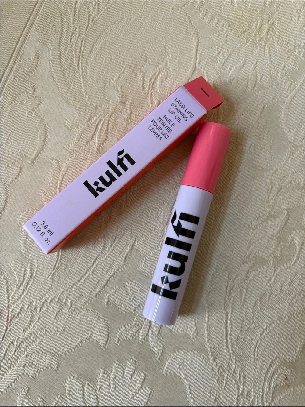 Kulfi Lassi Lips Staining Lipgloss Lipstick in Guava BNIB